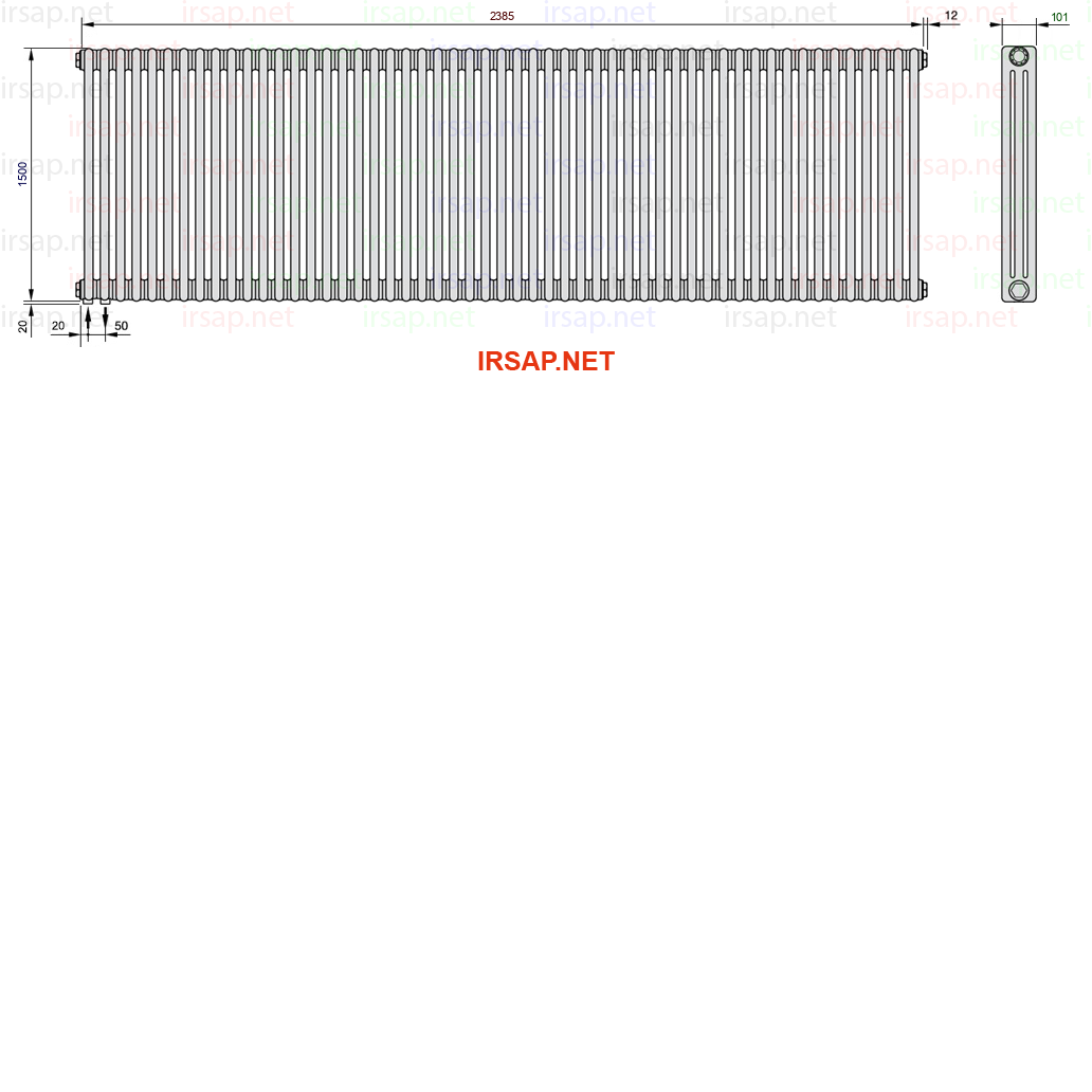 Радиатор IRSAP Tesi 31500/53 T18 CL 01